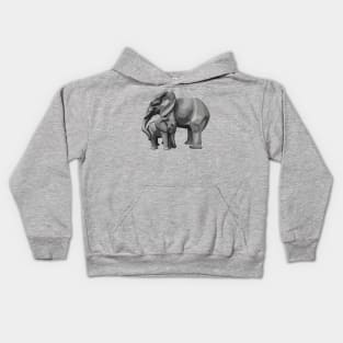 Elephant Mama and Baby Kids Hoodie